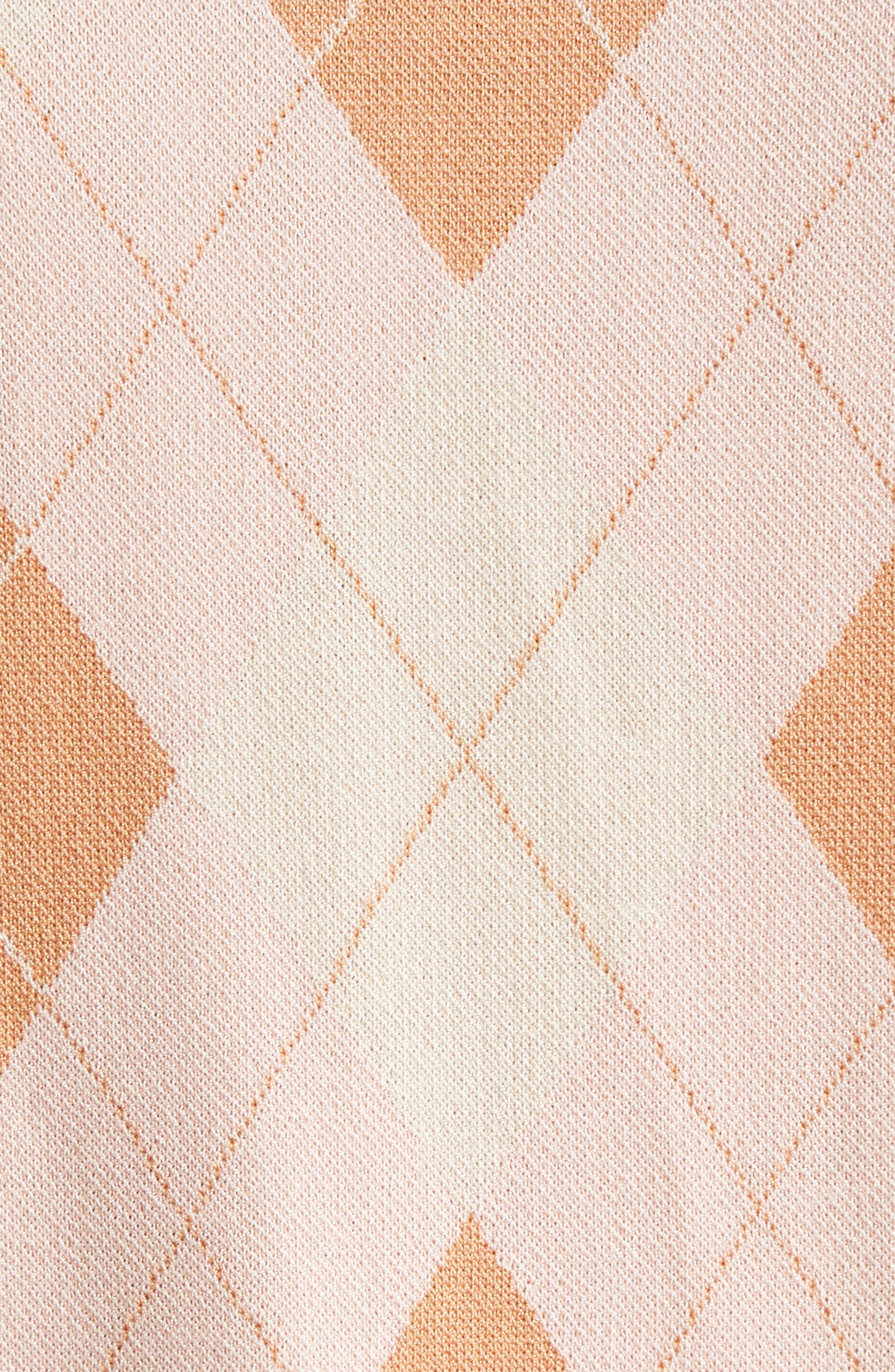 Zimmermann Acacia Argyle Piqué Knit Polo in Pink Argyle at Nordstrom - 7