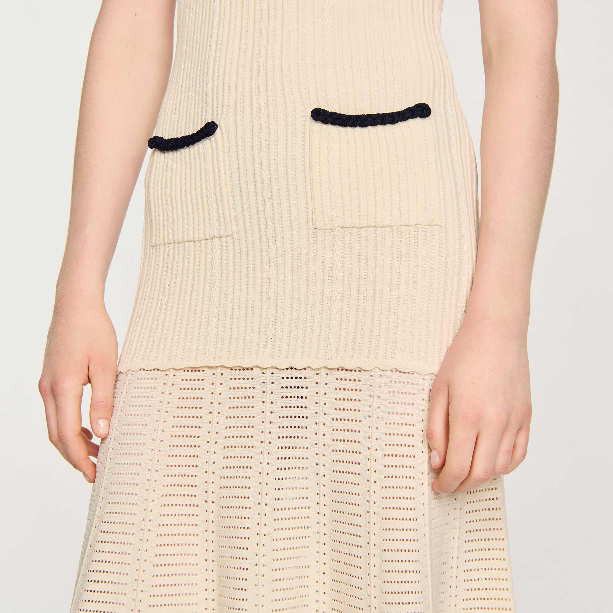 POINTELLE KNIT DRESS - 4