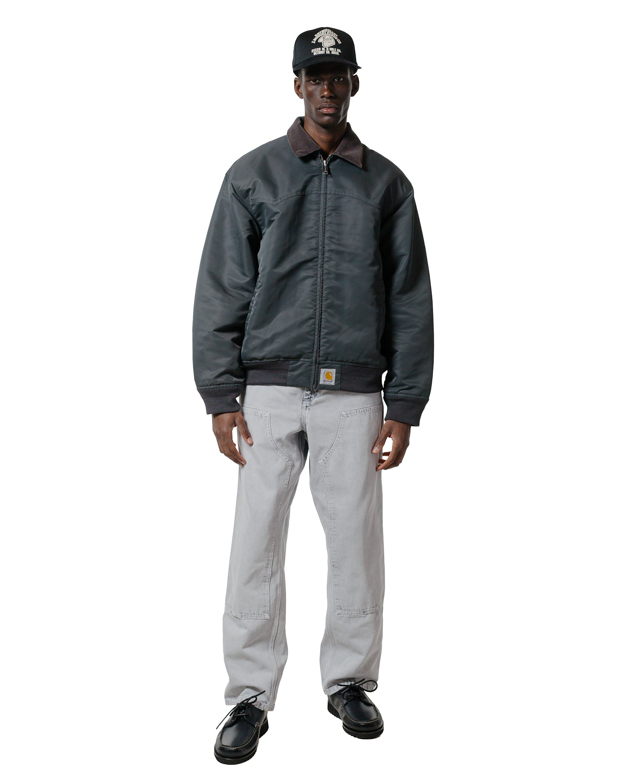 Carhartt W.I.P. Double Knee Pant Canvas Black Chalk Wash - 4