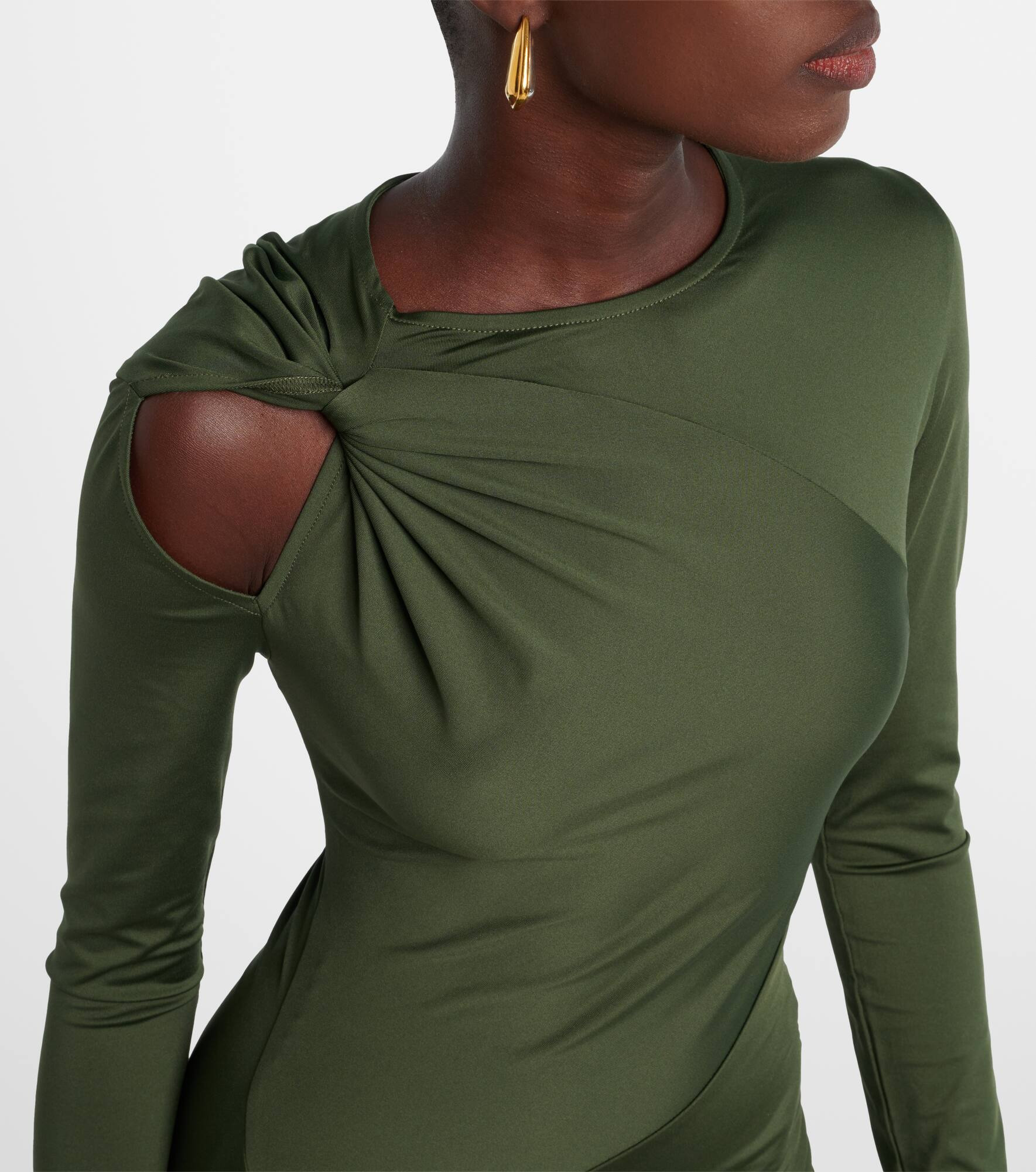 Asymmetric midi dress - 4