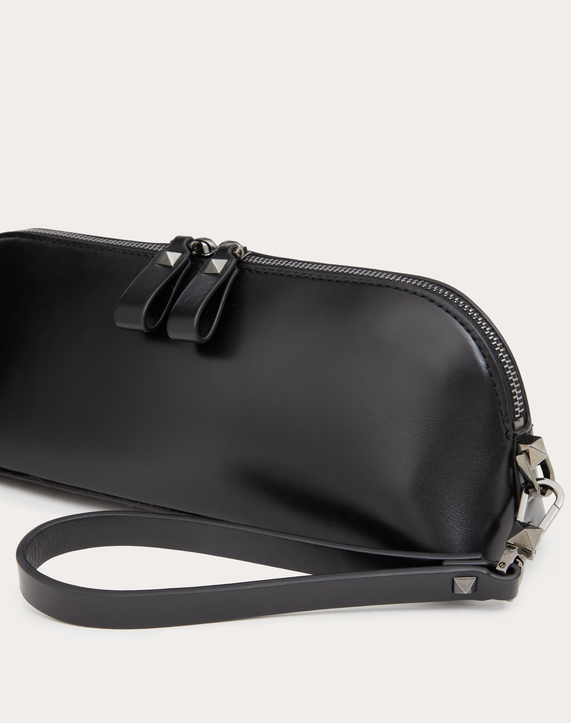 ROCKSTUD CALFSKIN CLUTCH - 8