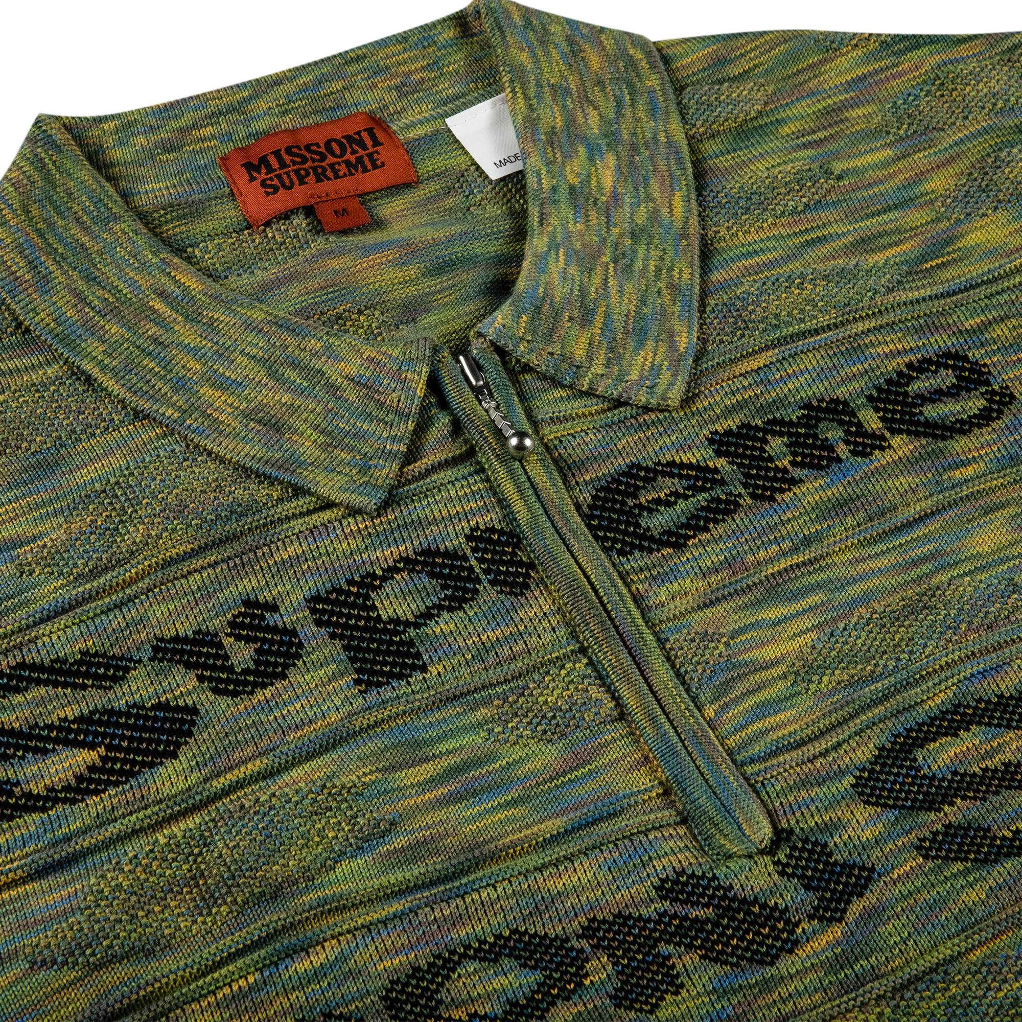 Supreme Supreme x Missoni Zip Long-Sleeve Polo 'Lime