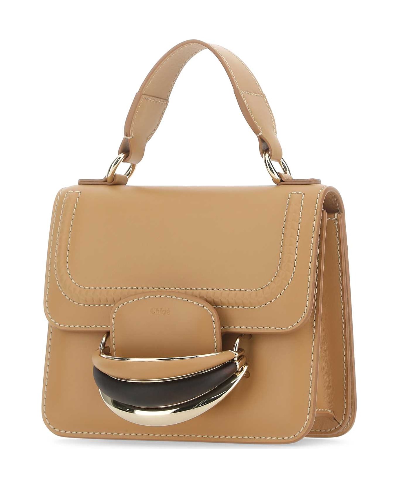 Camel Leather Small Kattie Handbag - 2