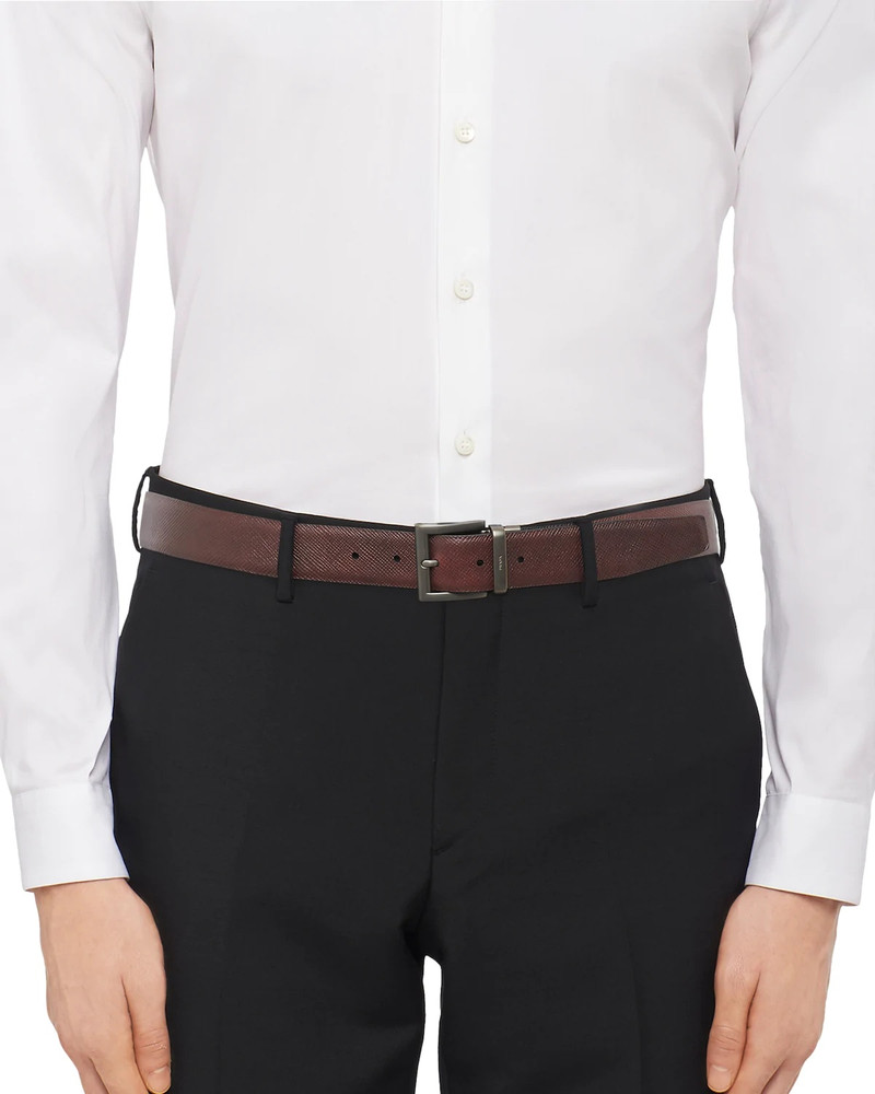 Saffiano Leather Reversible Belt 4