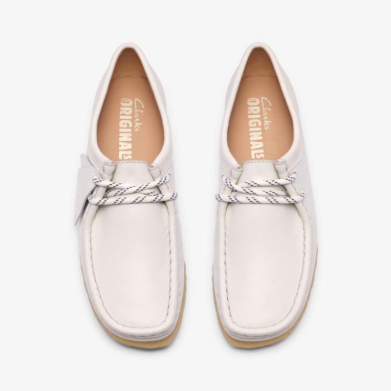 Wallabee White Grain Leather 6