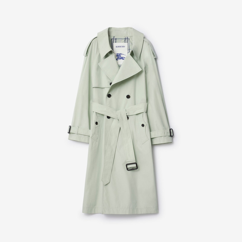 Long Cotton Canvas Fitzrovia Trench Coat 1
