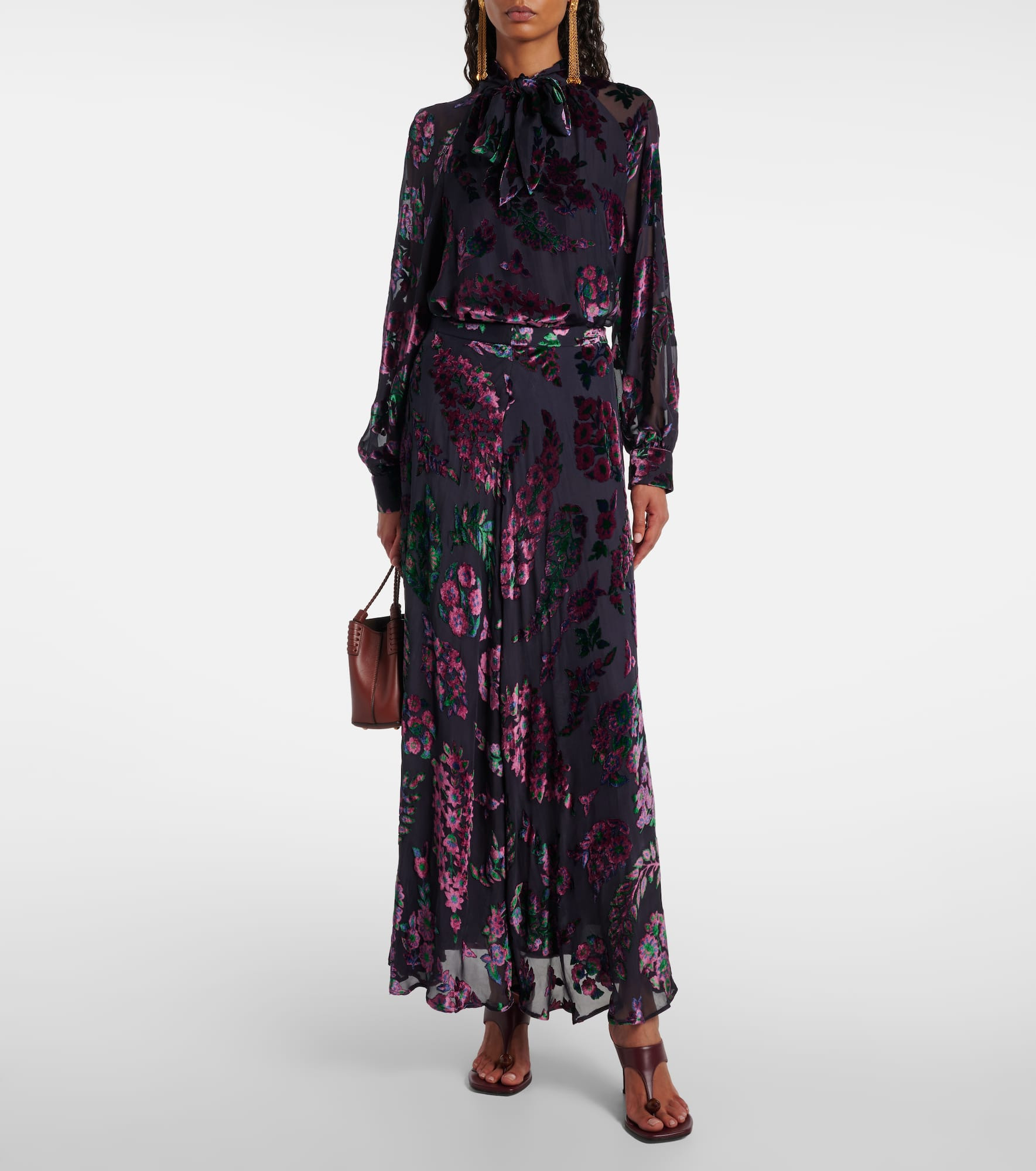 Floral maxi skirt - 2