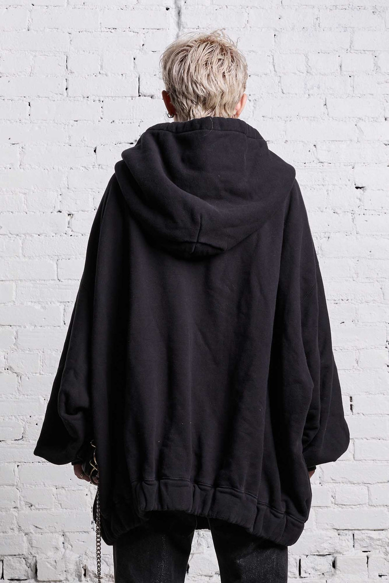 JUMBO ZIP HOODIE - BLACK 7