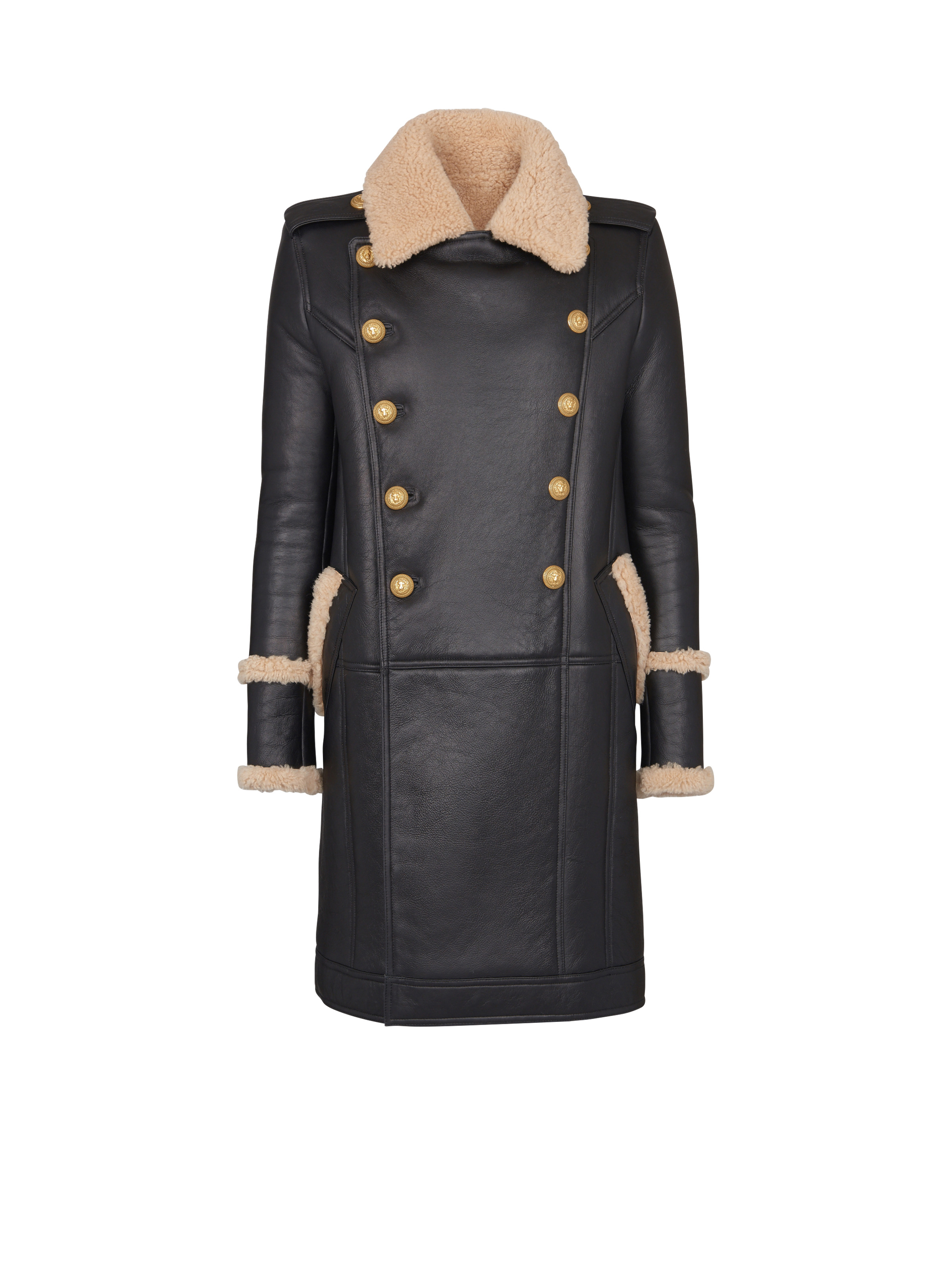 Long sheepskin coat - 1