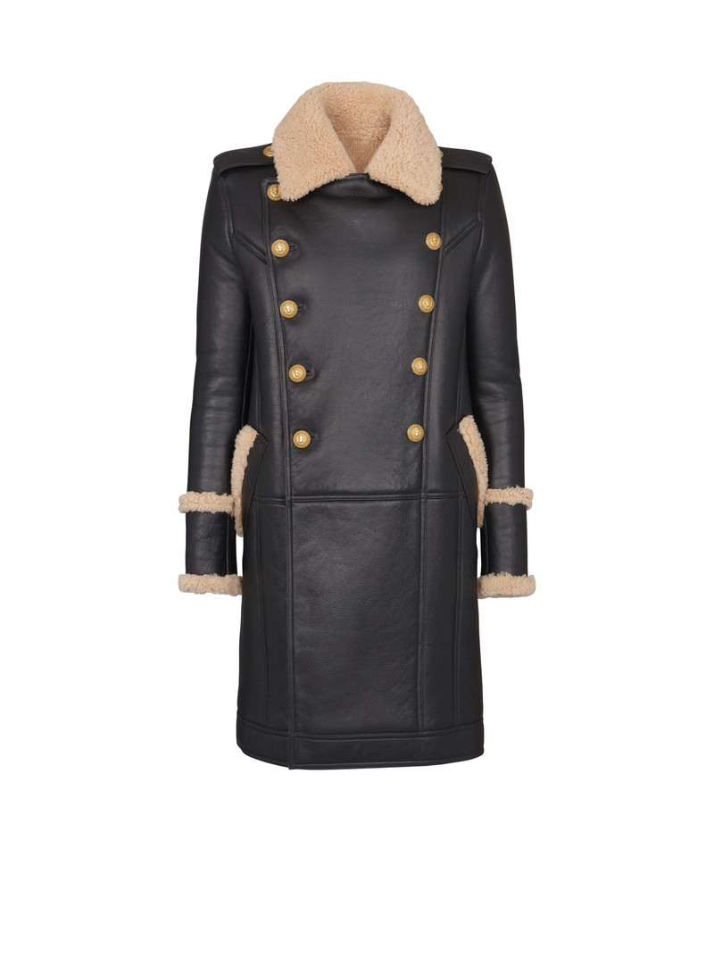 Long sheepskin coat 1