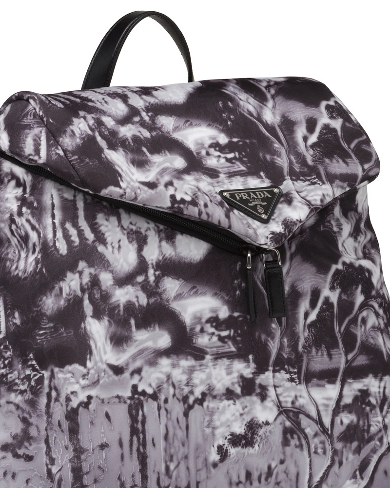 Printed Re-Nylon backpack 6