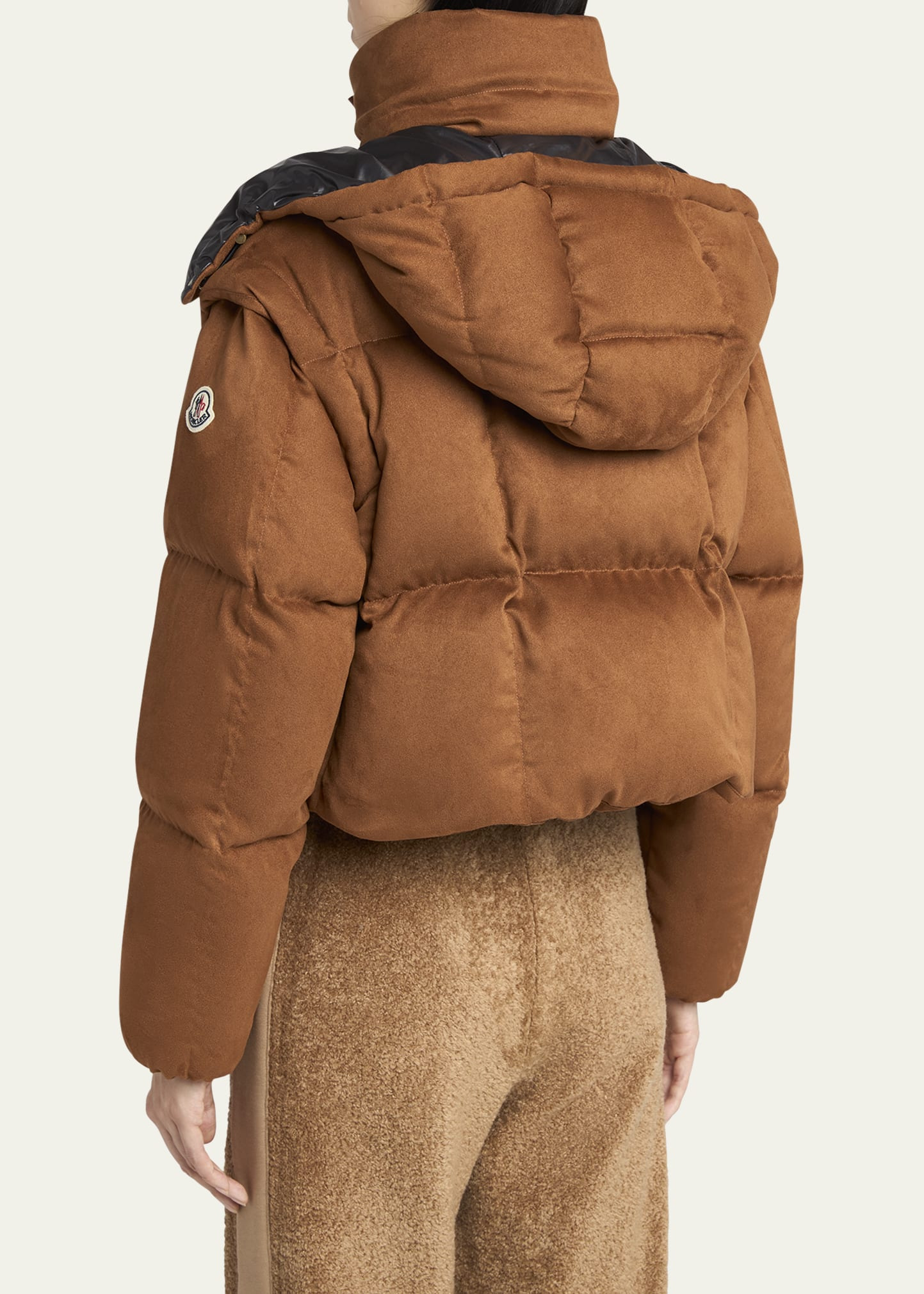 Paterne Convertible Short Down Jacket with Detachable Hood - 3