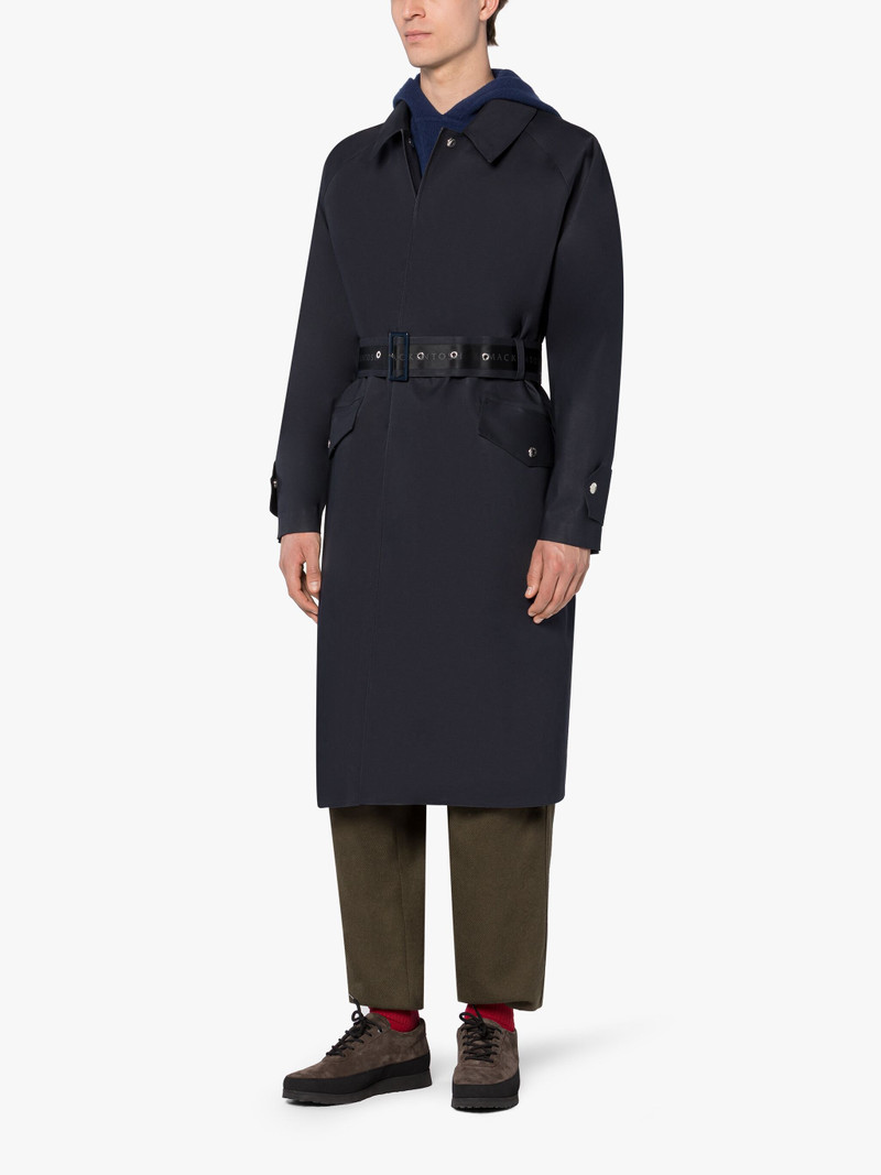 OBAN NAVY BONDED COTTON PARKA 4