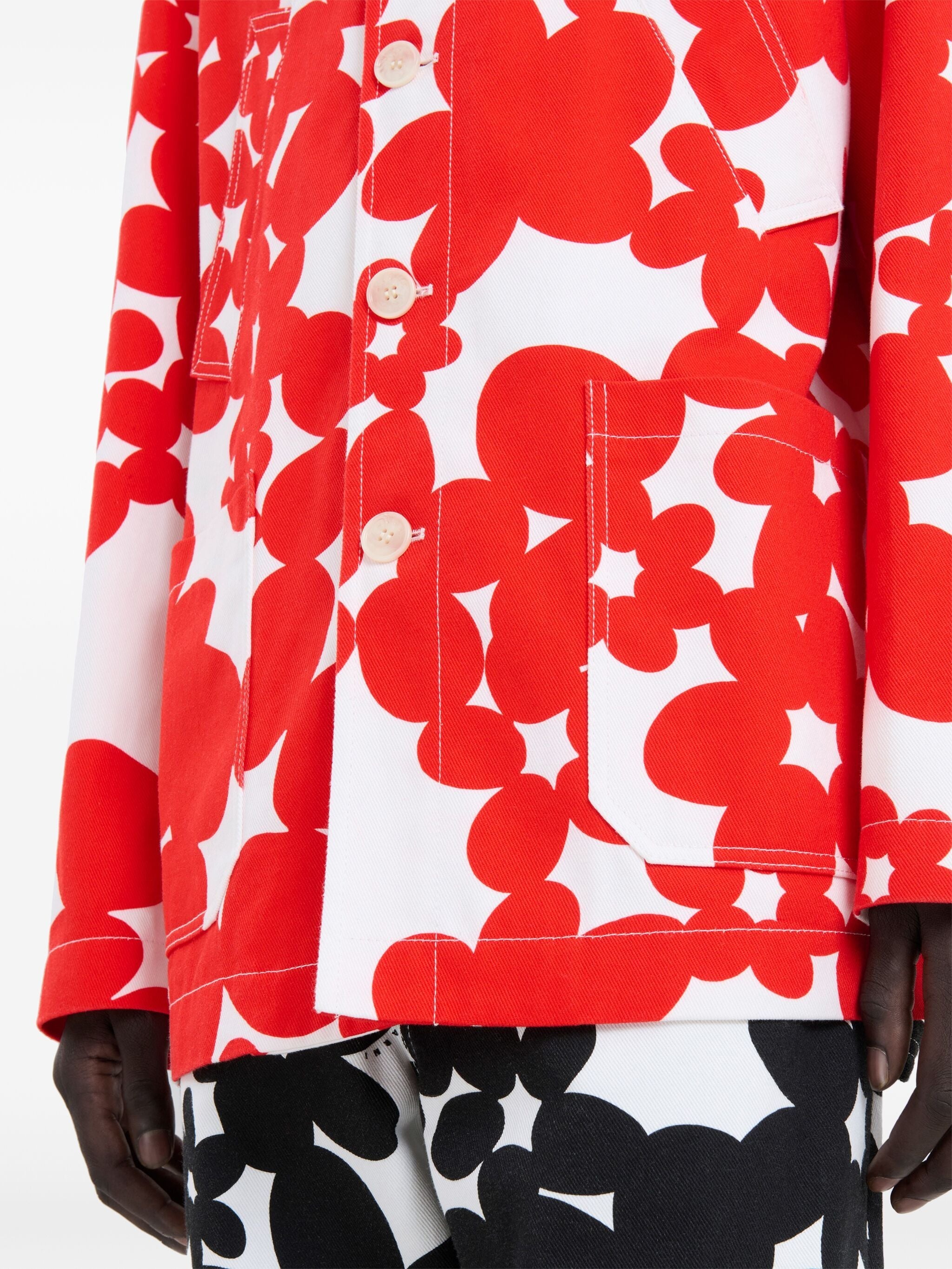 Floral-print Cotton Jacket - 2