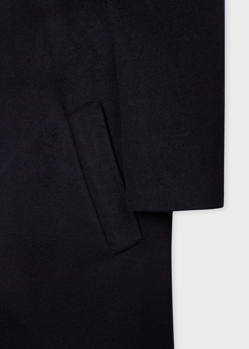 Navy Double-Face Wool-Blend Overcoat 3