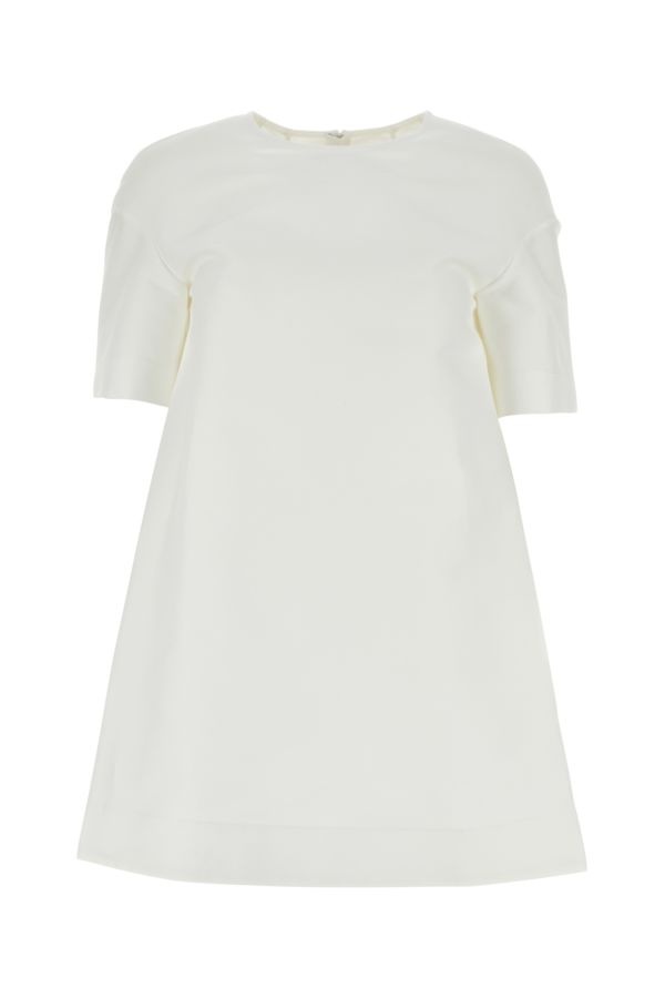 White cotton t-shirt dress - 1