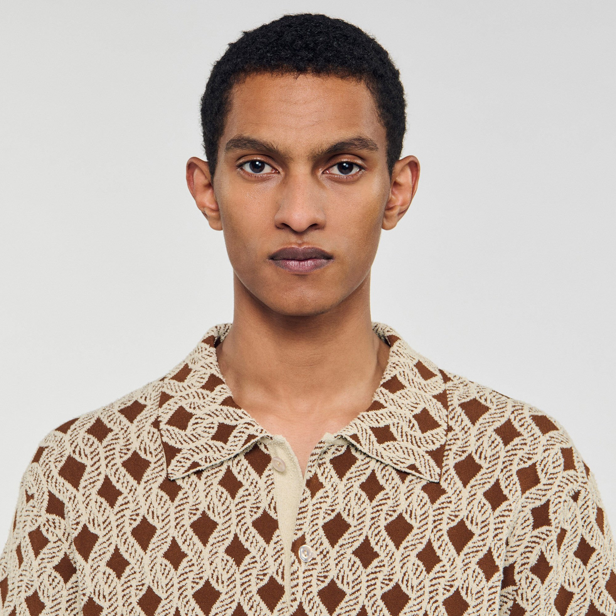 ROPE JACQUARD CARDIGAN SHIRT - 3