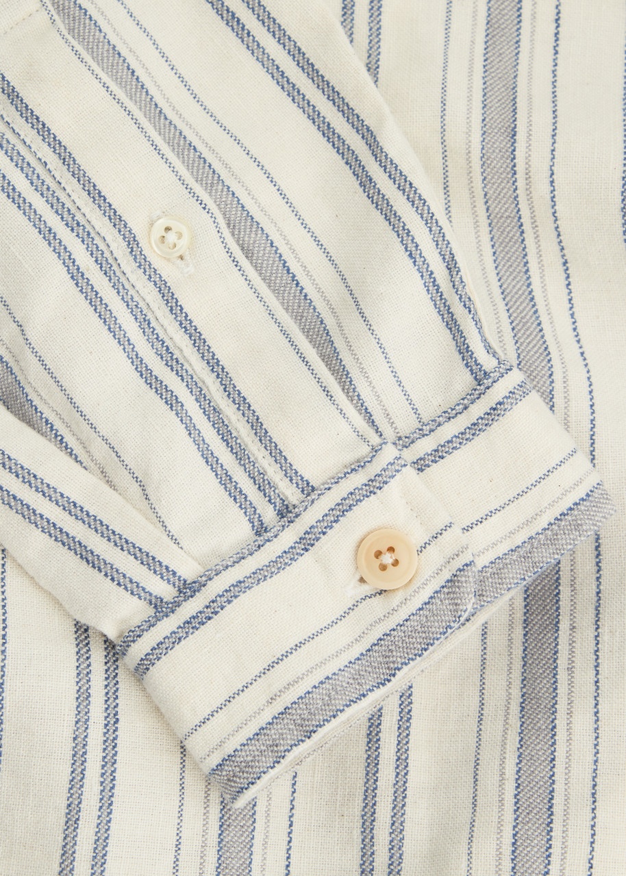 Oliver Spencer New York Special Striped Linen-blend Shirt - 5