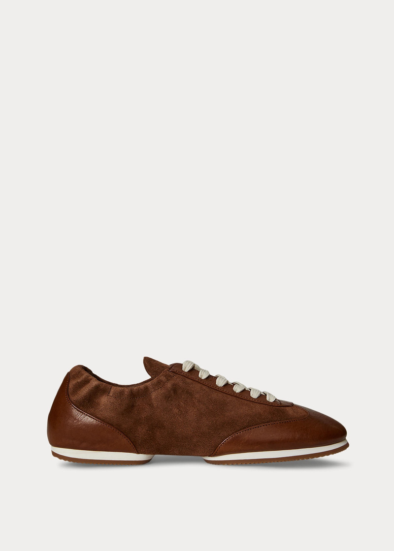 The Leather-Suede Pony Ballerina Sneaker 1