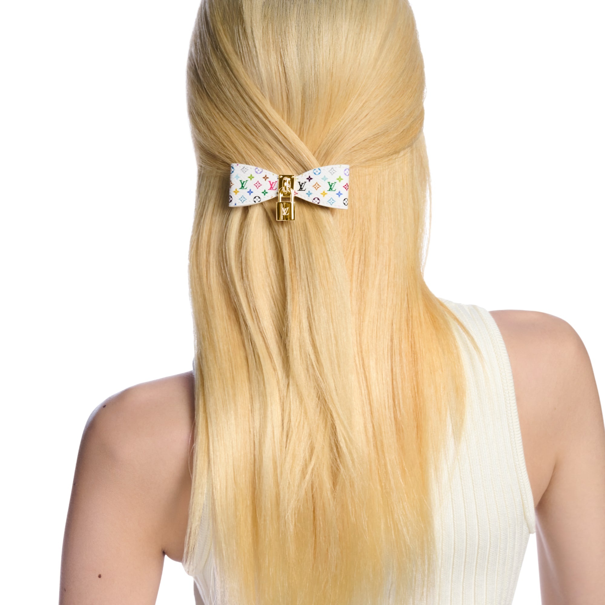 LV x TM Monogram Multicolor Bow Barrette - 4