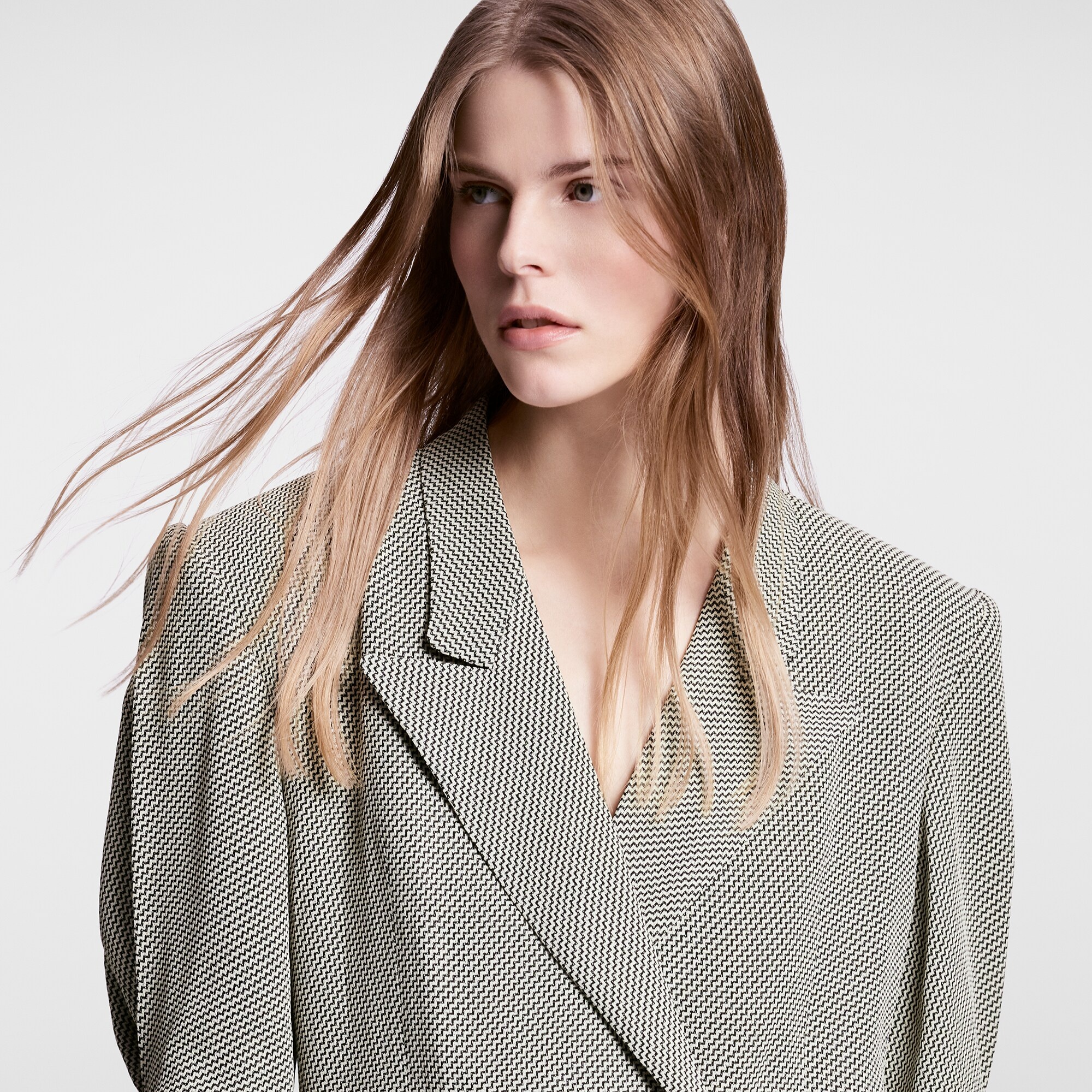 Zigzag Short-Sleeved Blazer - 2
