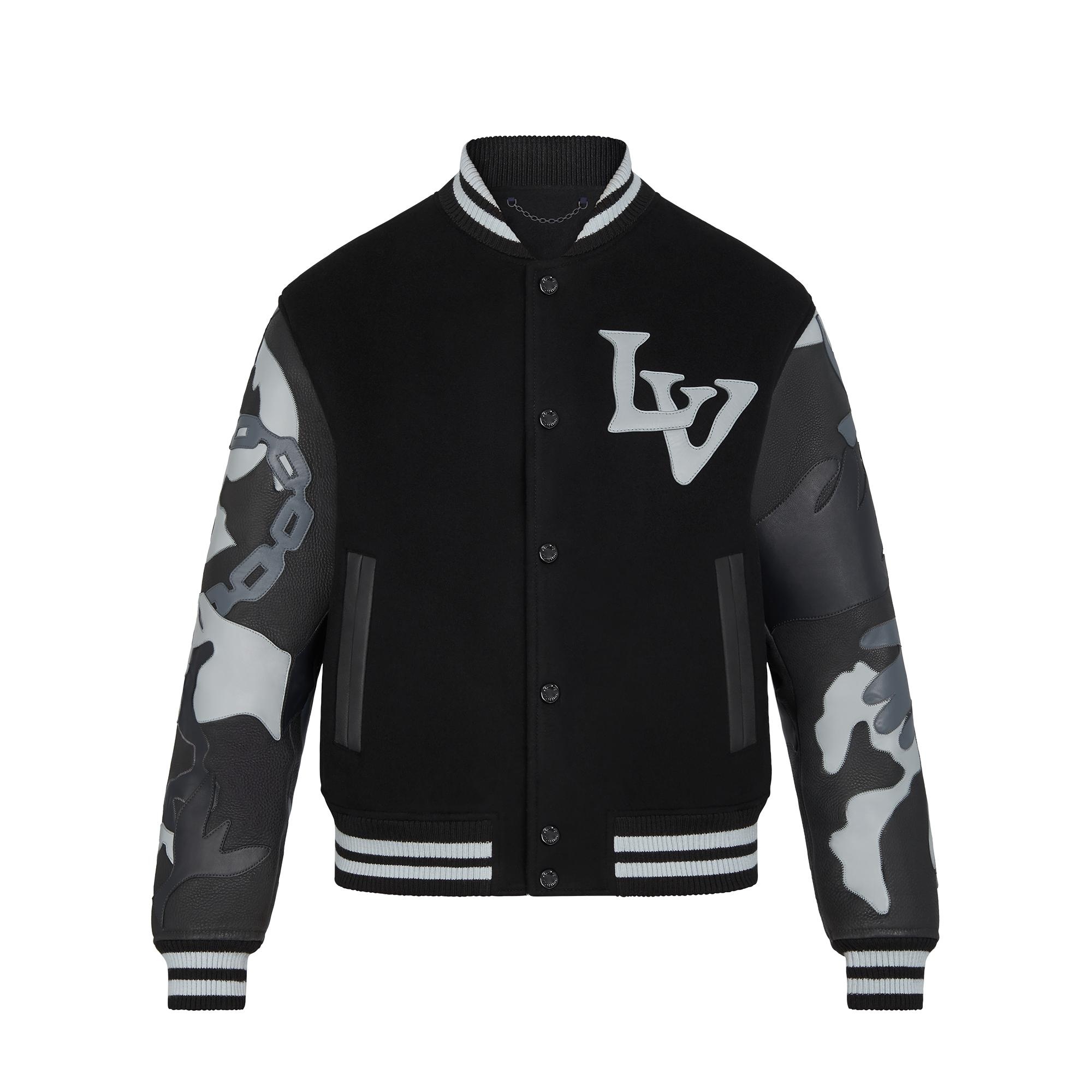 Chains Camo Varsity Jacket - 1