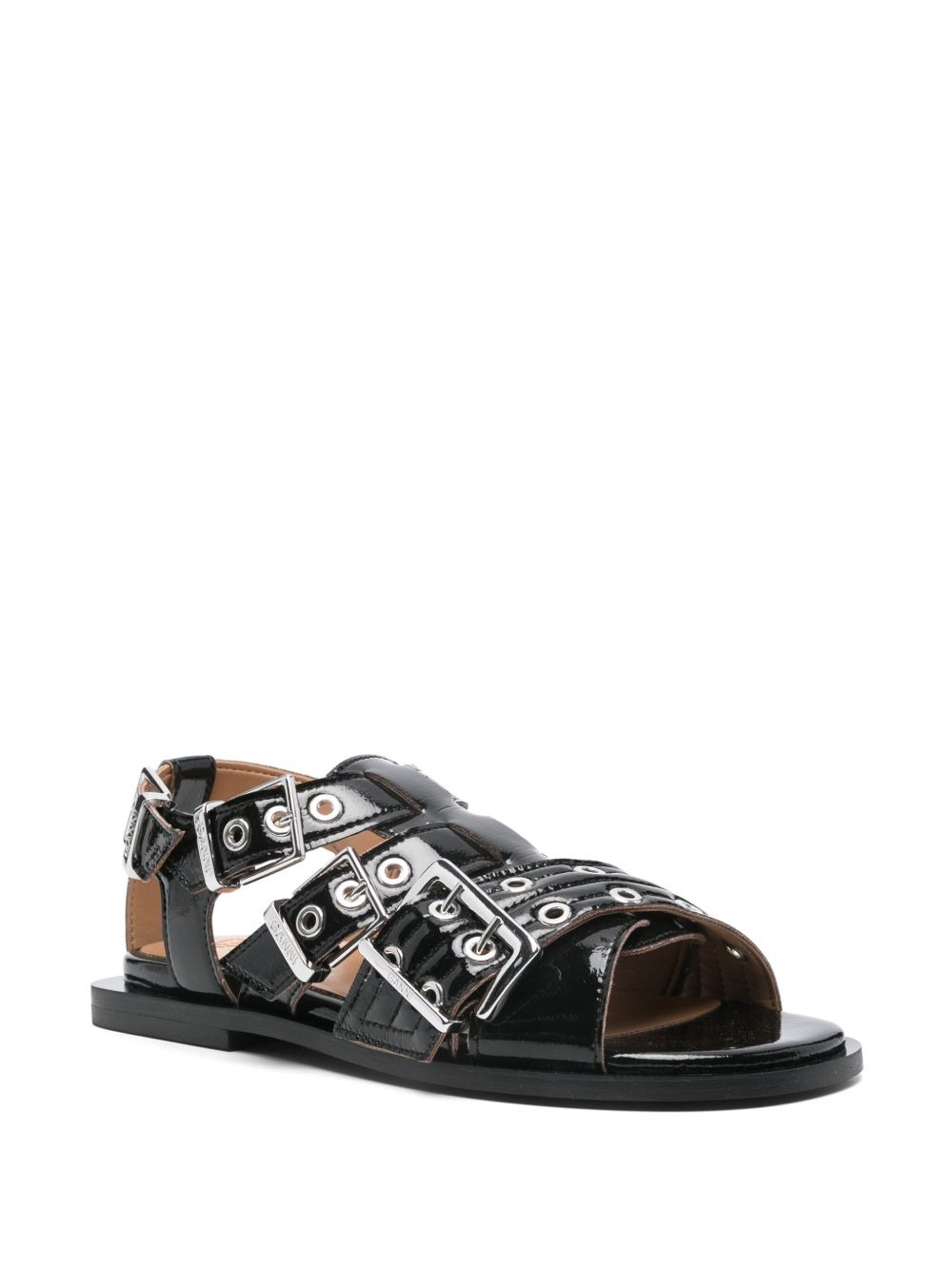Ganni Women Feminine Buckle Sandals - 4