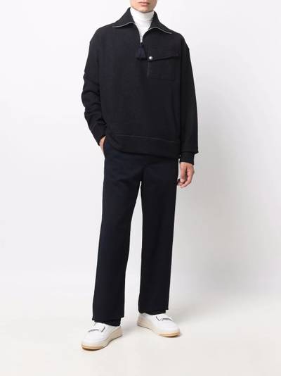 Jil Sander zip-fastening sweatshirt outlook