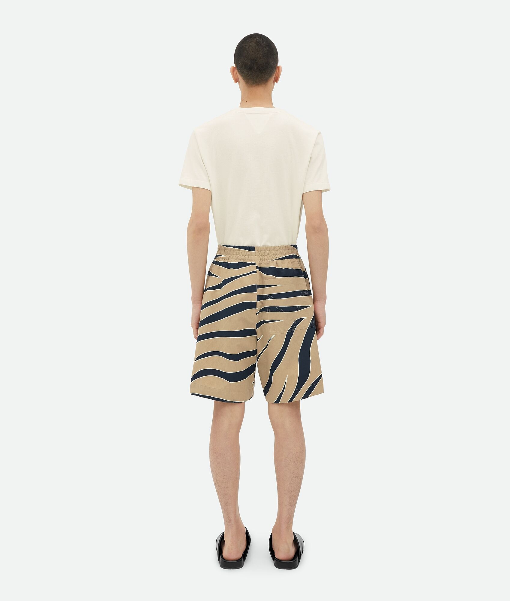 Animal Print Cotton And Linen Shorts - 3