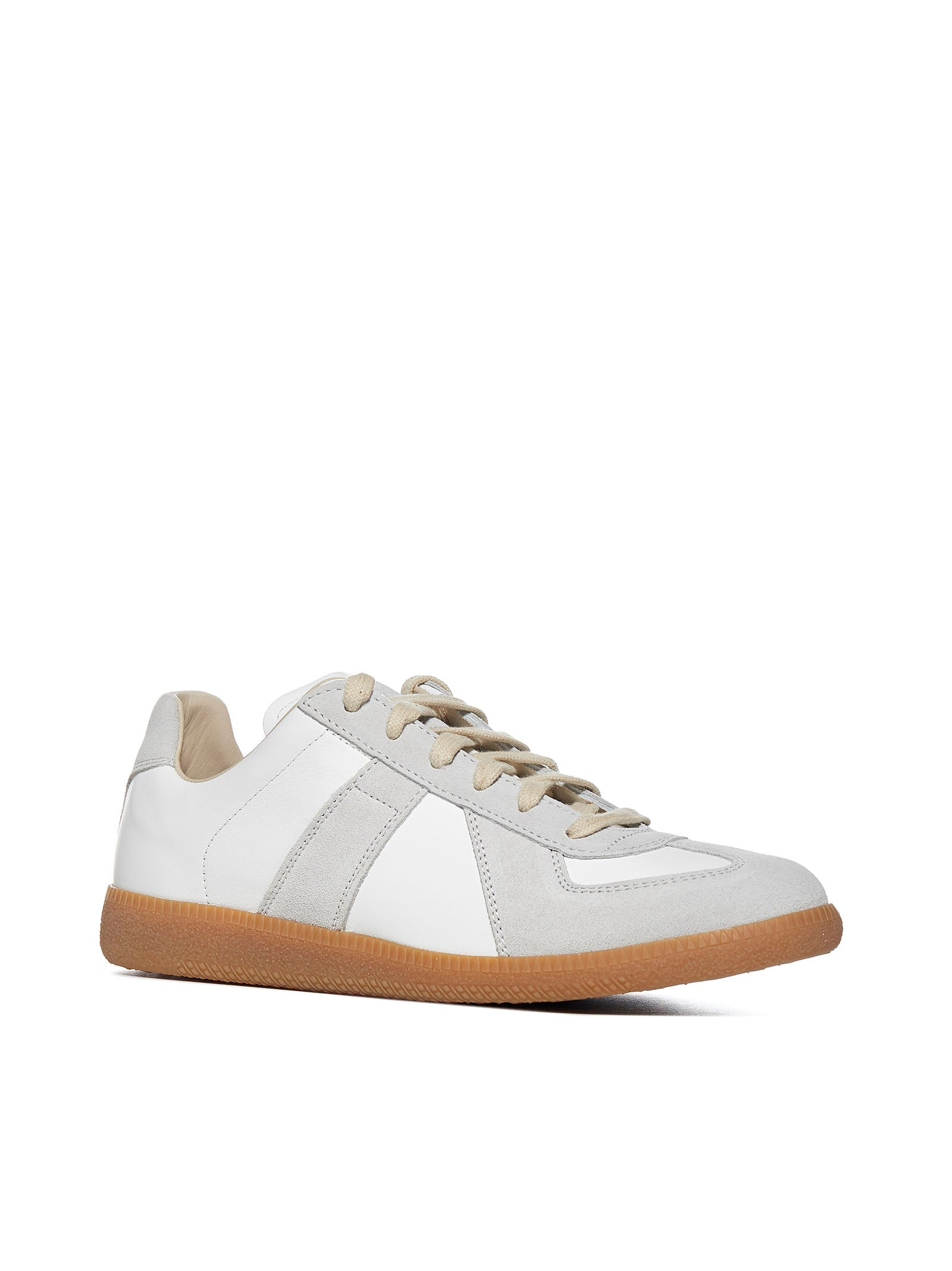 Replica leather and suede sneakers - 3