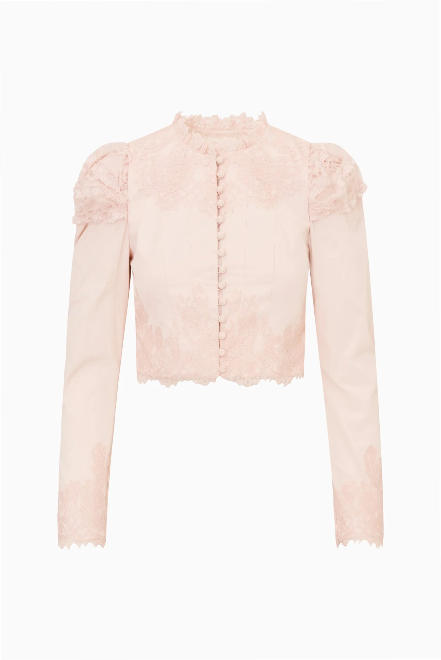 Zephira Lace-Detailed Victorian Jacket - 1