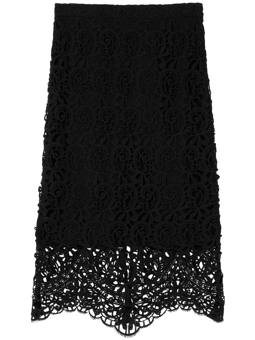 macramé-lace pencil skirt - 1