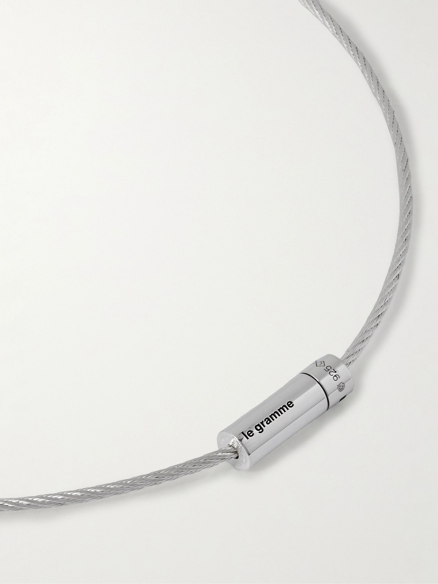9g Double Turn Polished Recycled-Sterling Silver Cable Bracelet Silver - 4