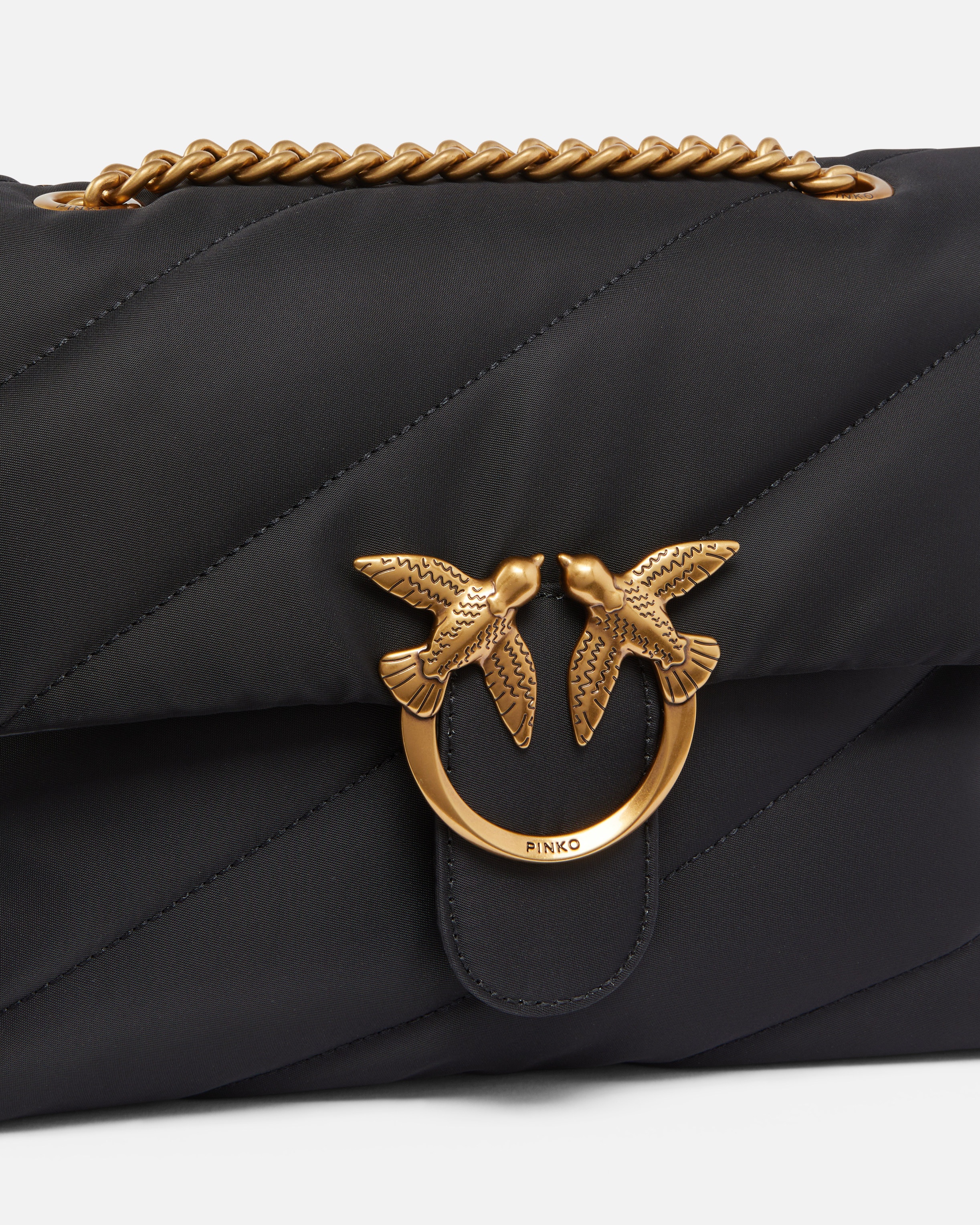 LOVE BAG CROSSBODY BAG IN QUILTED RECYCLED FABRIC - 3