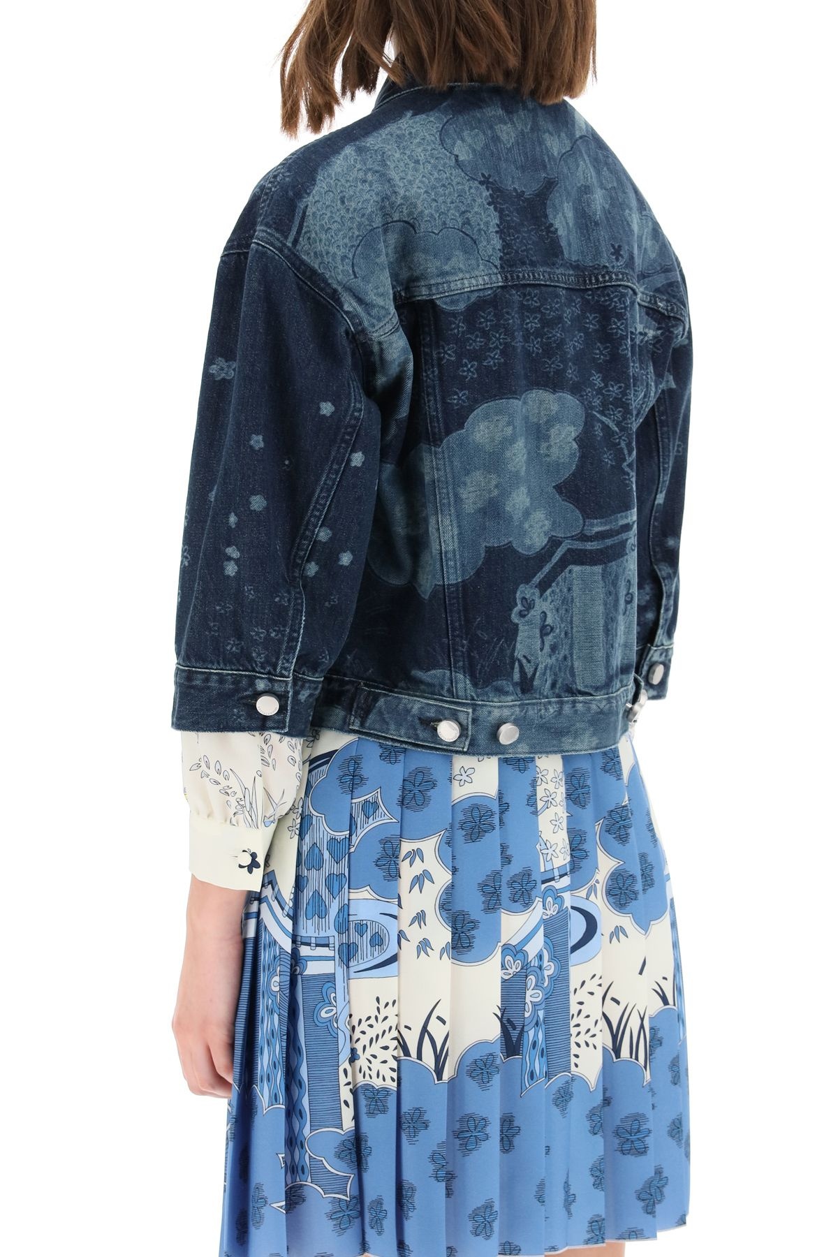 DENIM JACKET WITH LASER PRINT - 4