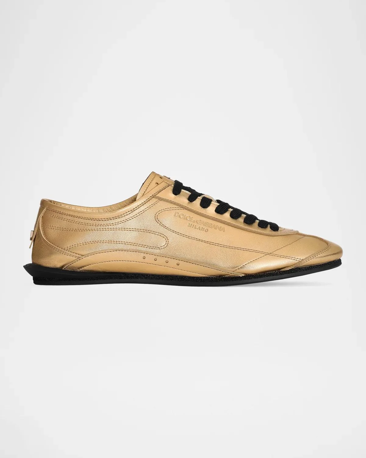Men's Lipari Metallic Leather T-Toe Sneakers - 1