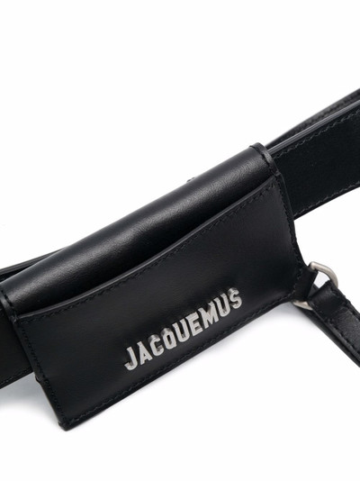 JACQUEMUS leather logo belt outlook