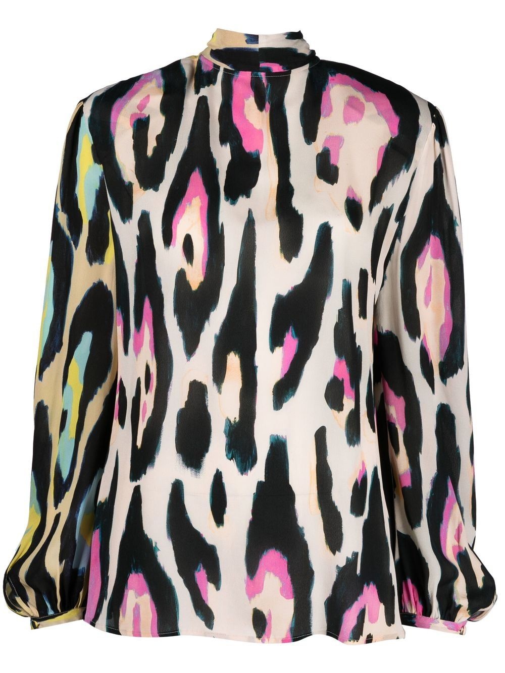 leopard print long-sleeve shirt - 1