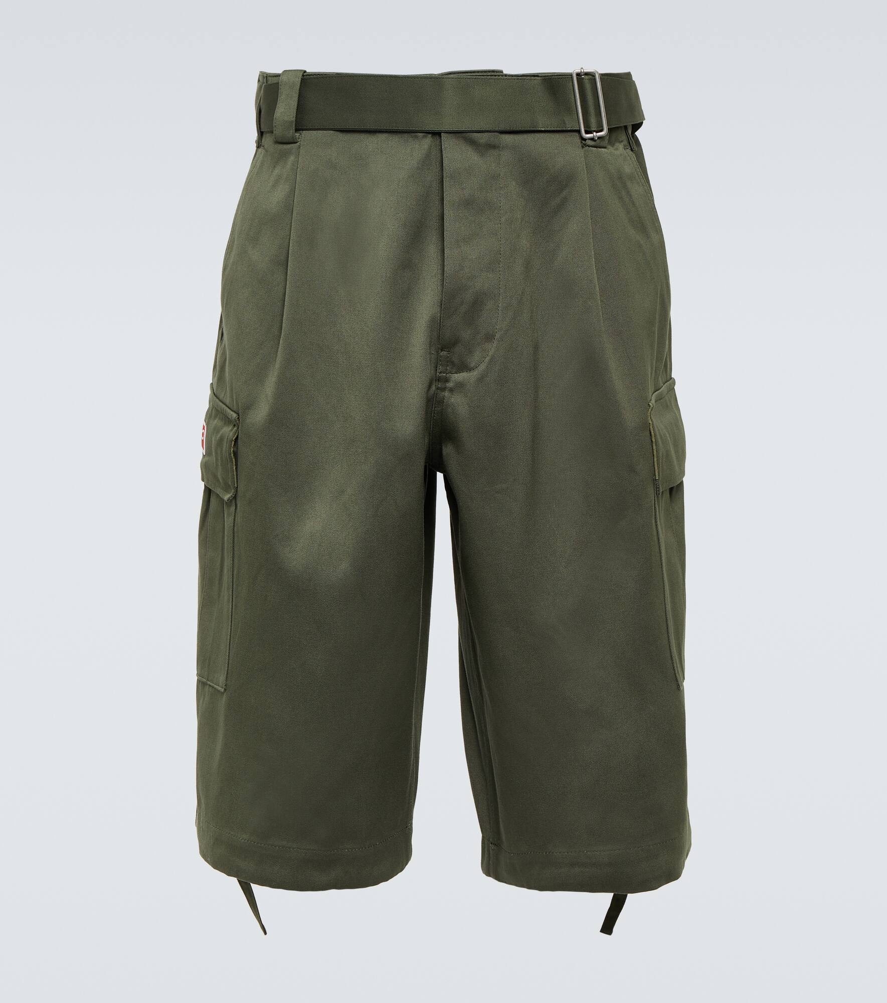 Cotton cargo shorts - 1