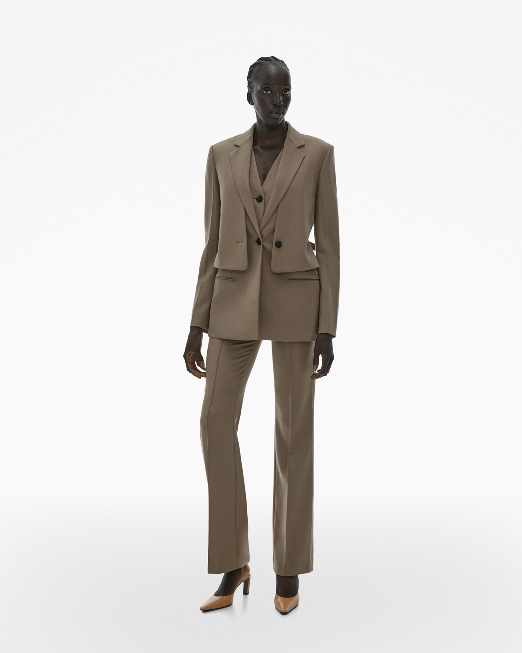 LAYERED CUT-OUT BLAZER - 8