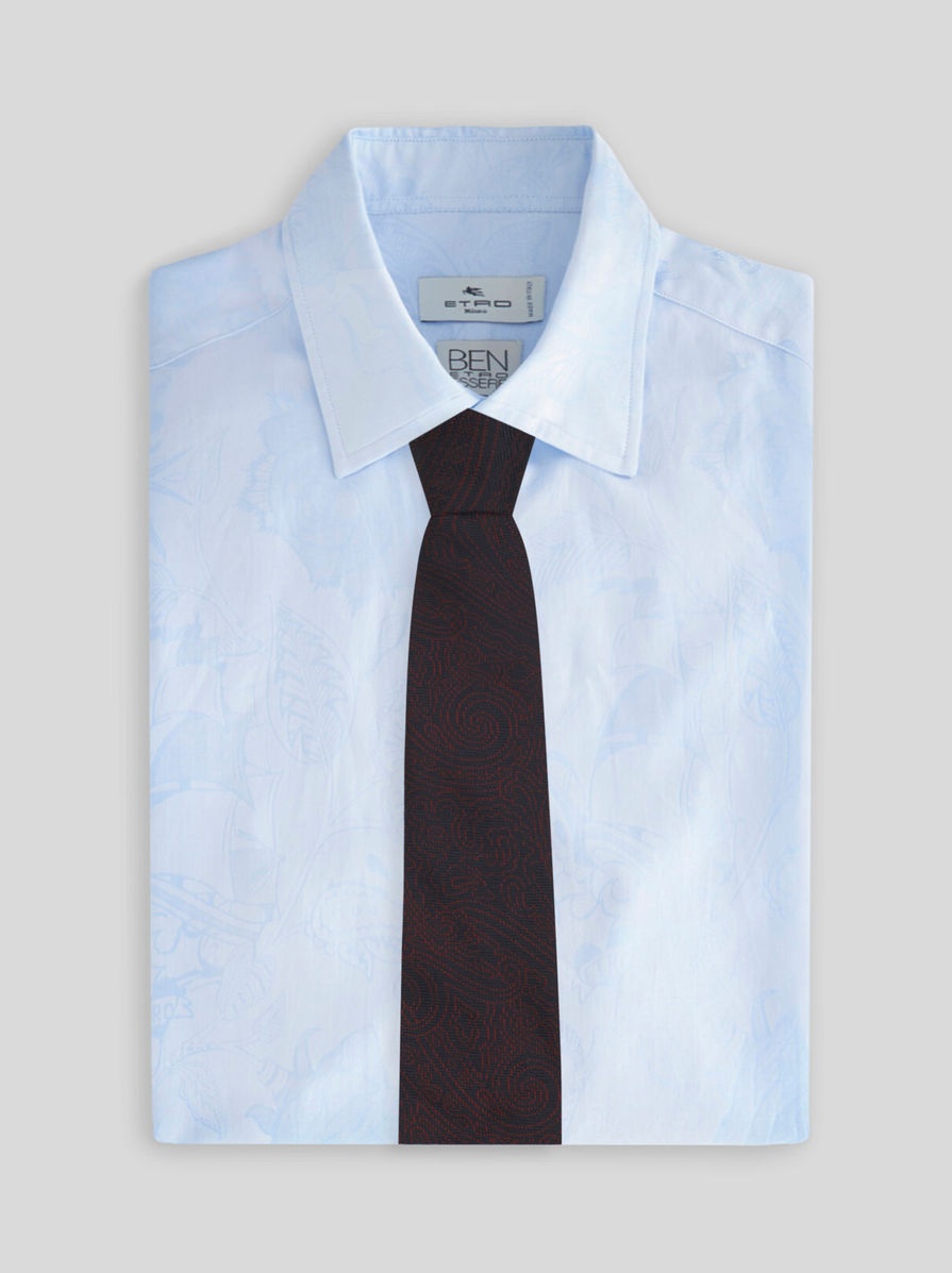 SILK TIE WITH GRAPHIC PAISLEY DESIGNS - 2