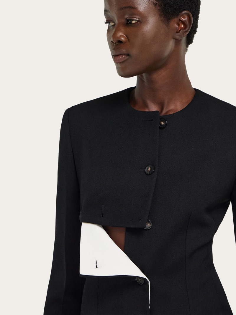 Wool jacket with button detail 4