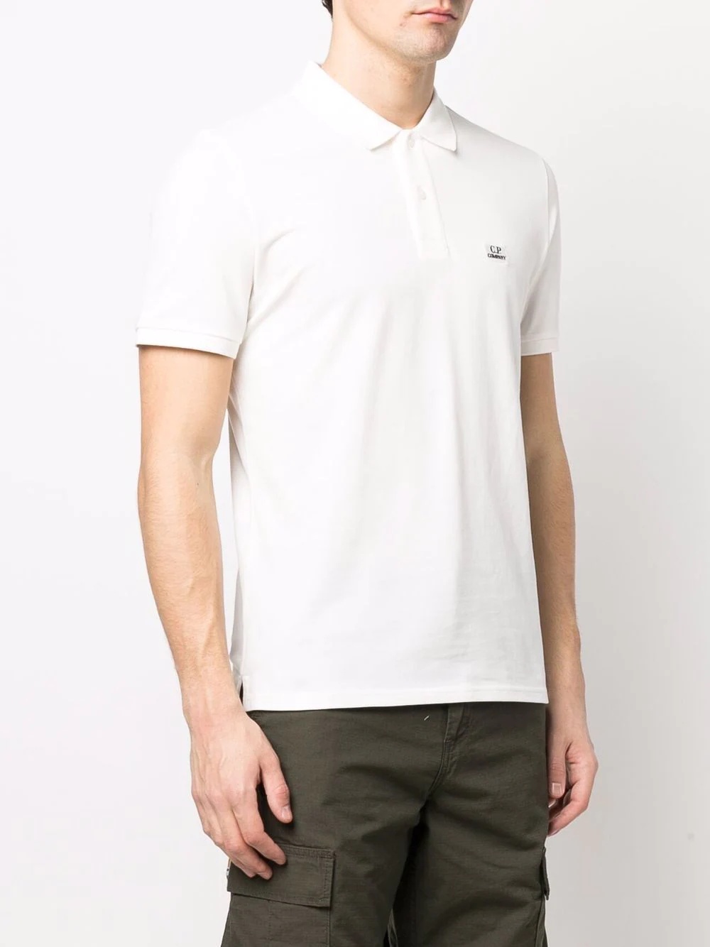 embroidered-logo polo shirt - 3