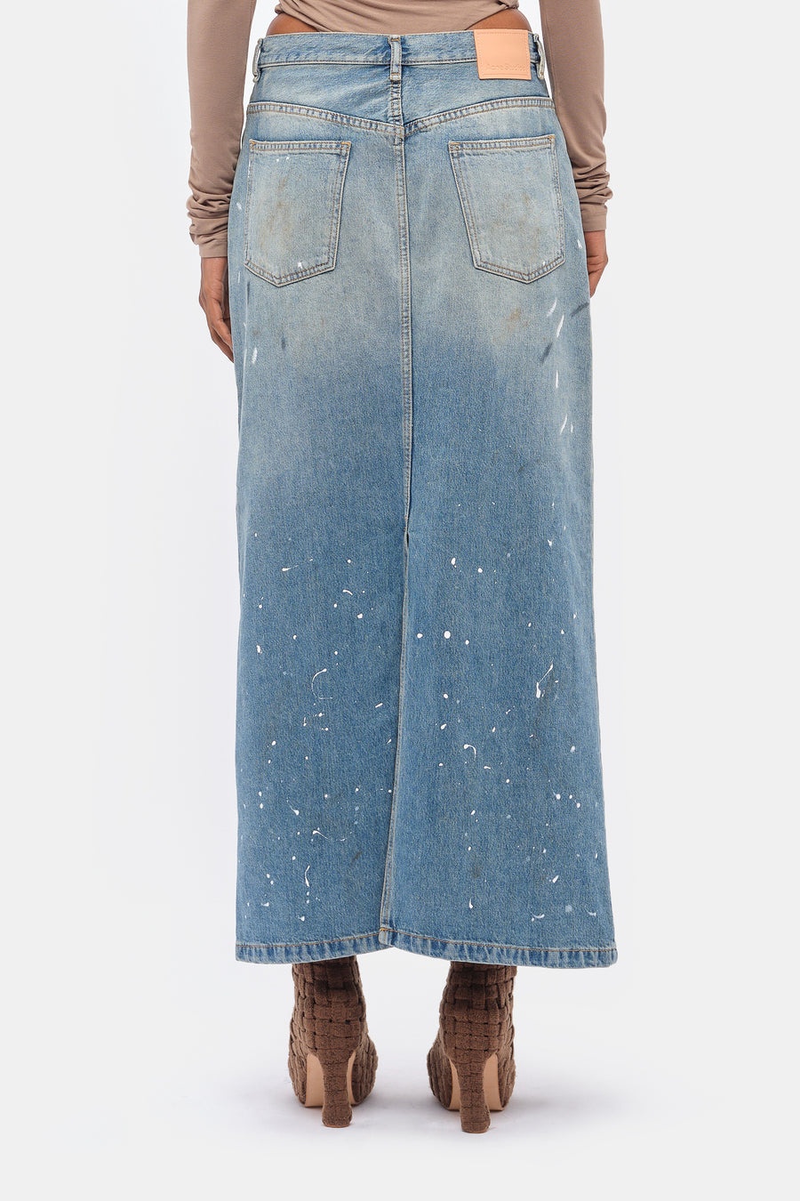 Denim Skirt in Blue - 3