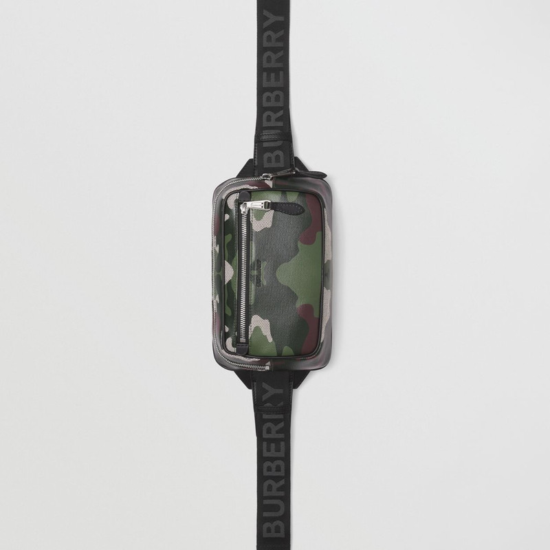 Camouflage Print Cotton Canvas Bum Bag 4