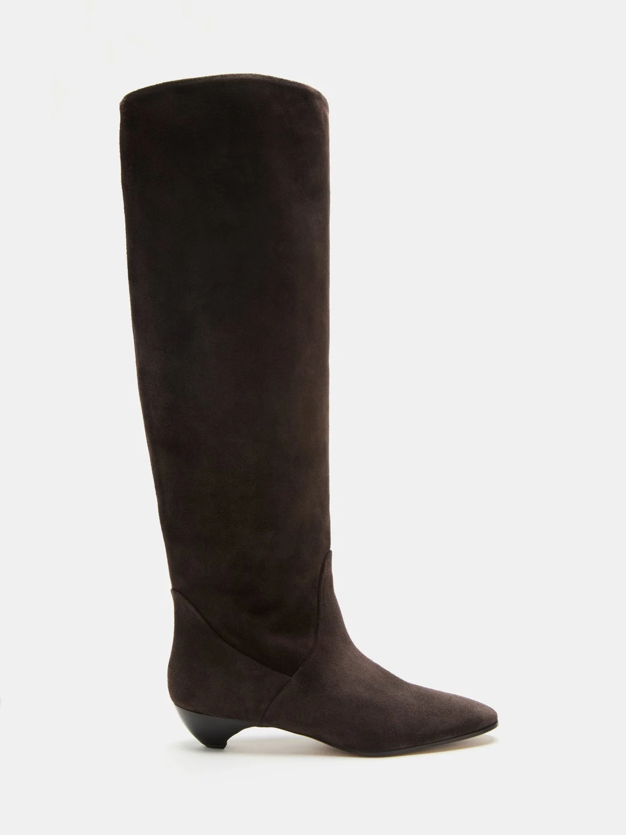 Allegra Riding Boot / Chocolate Suede - 1