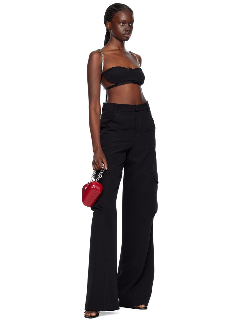 GCDS Black Ultracargo Trousers outlook