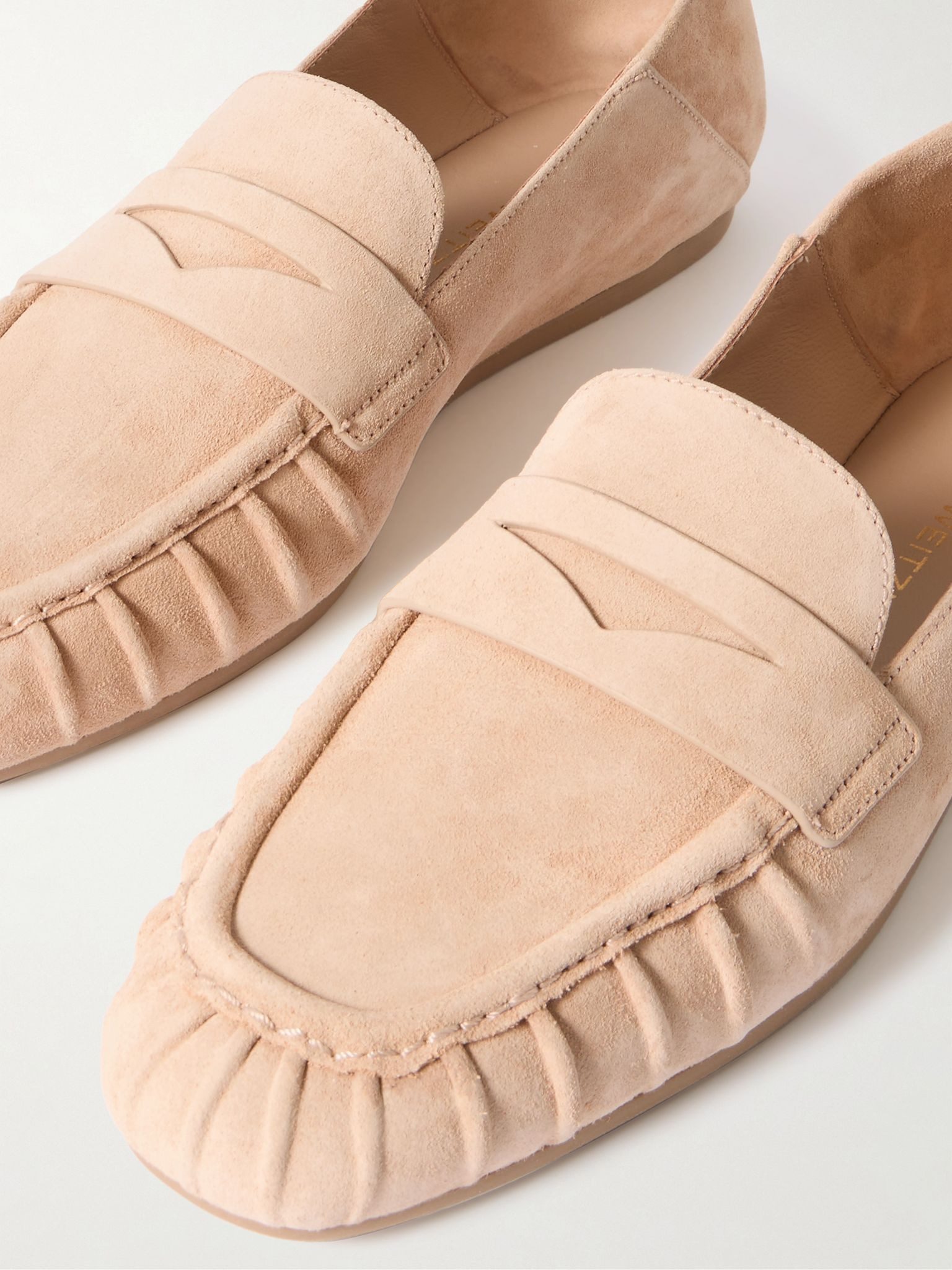 Brooks collapsible-heel suede loafers Beige - 4