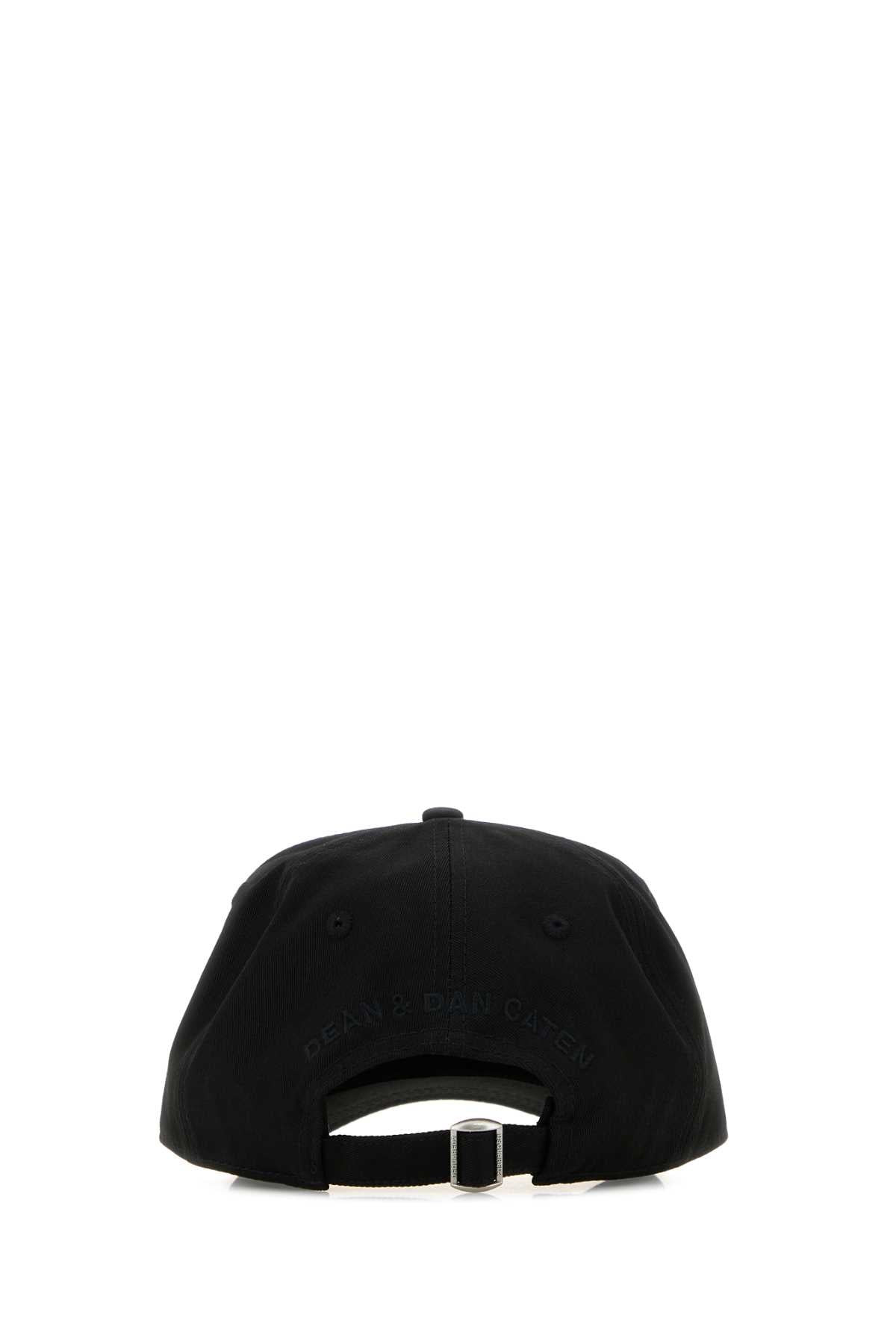Dsquared Men Black Cotton Baseball Cap - 3