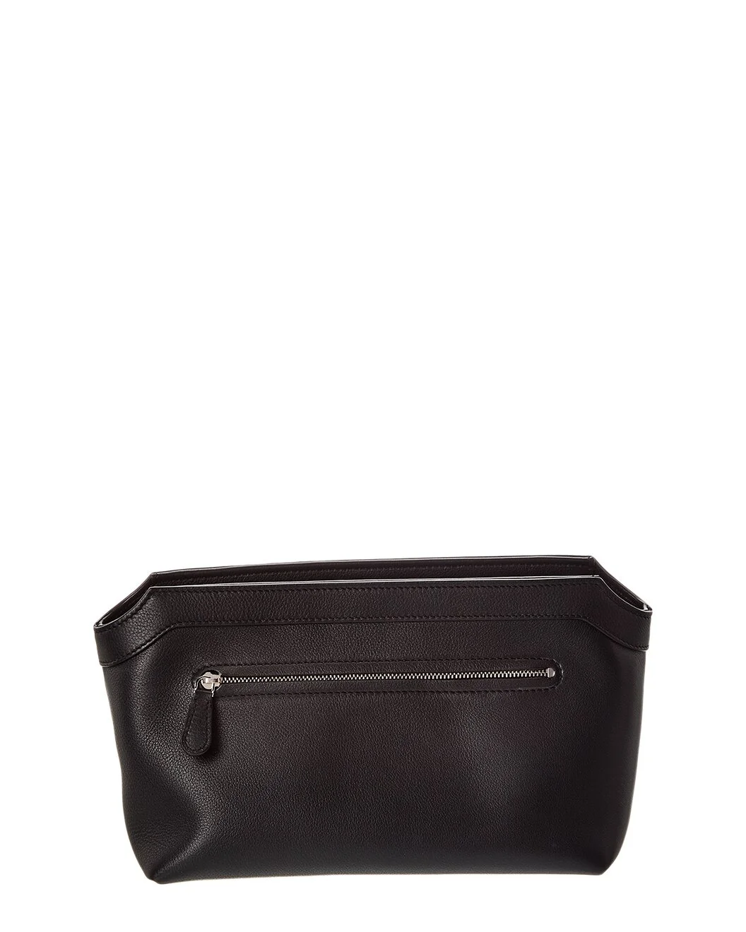The Row Terrasse Zipped Leather Vanity Bag - 1